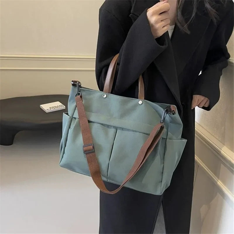 Spacious Nylon Tote Bag
