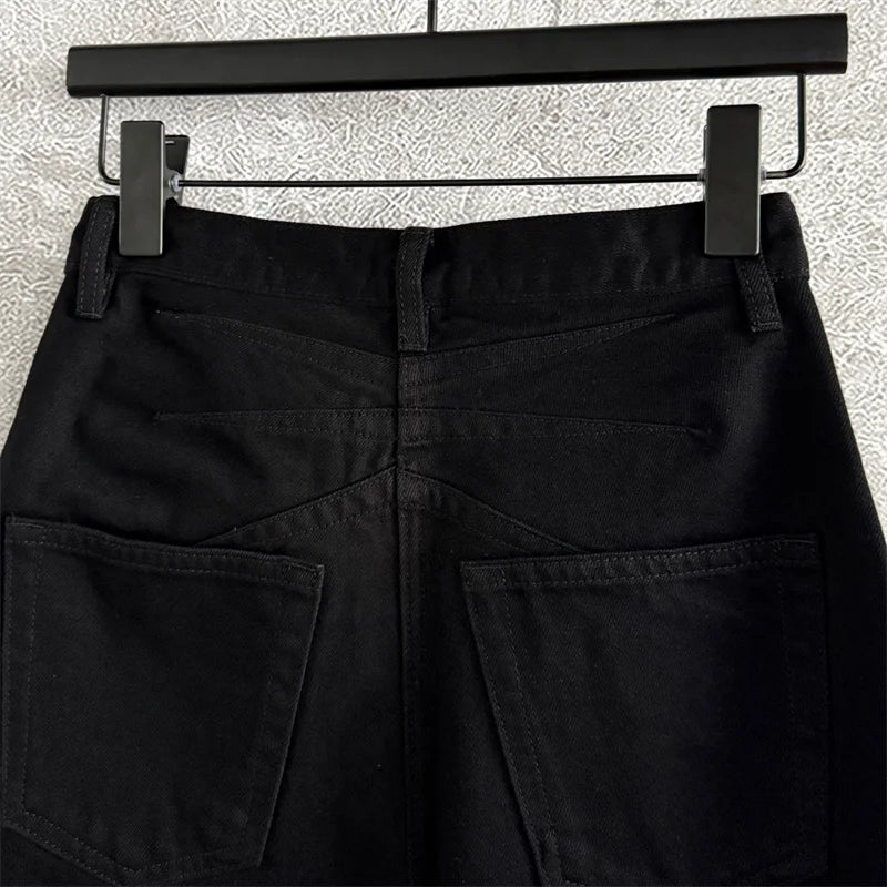Women’s High Waist Slim Straight Jeans