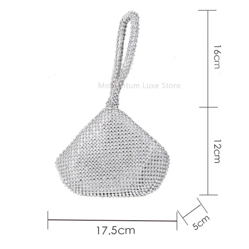 Luxury Rhinestone Evening Clutch Bag