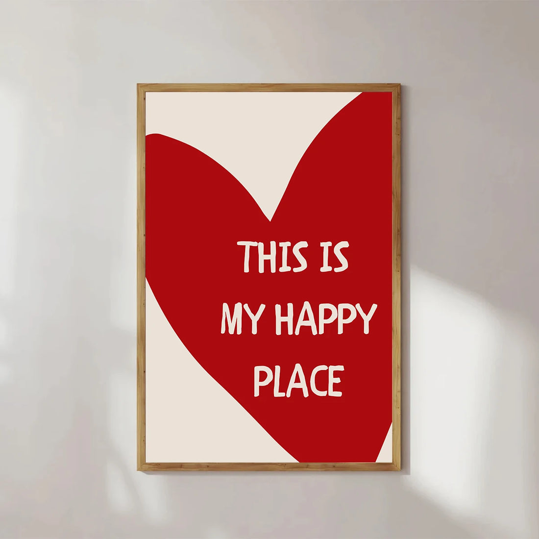 This Is My Happy Place Framed Canvas