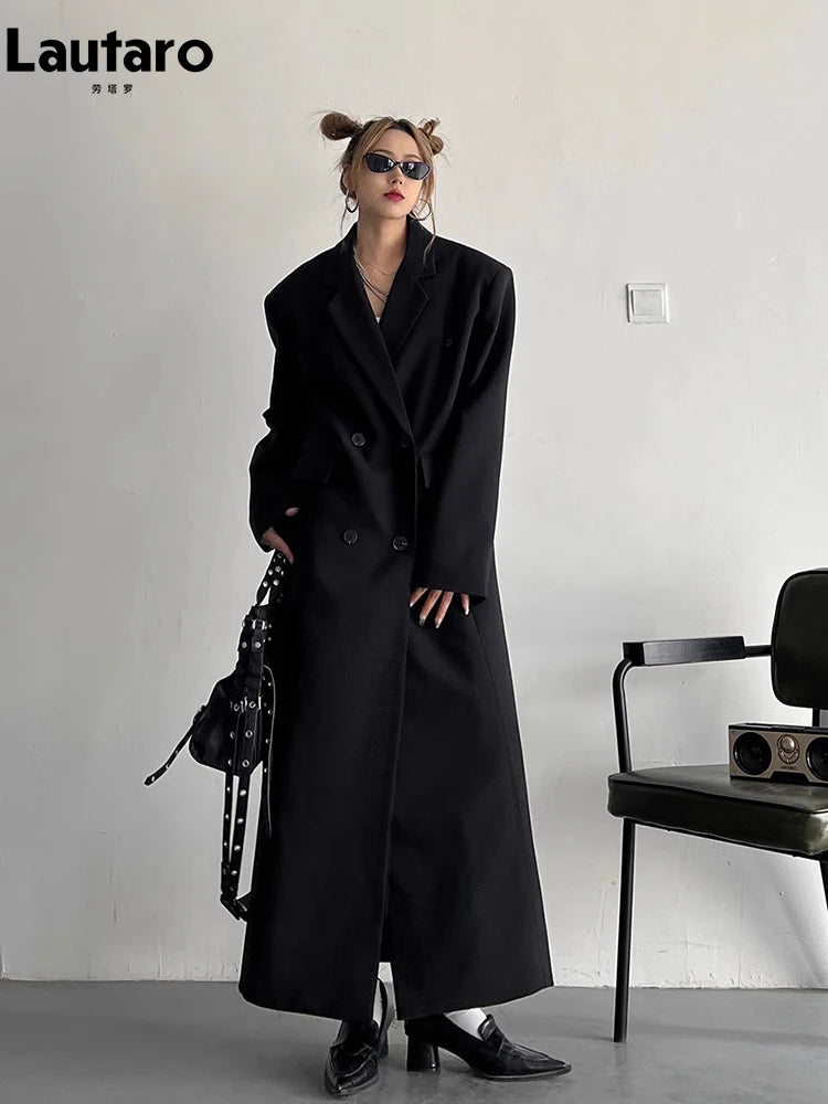 Lautaro Double Breasted Long Trench Coat