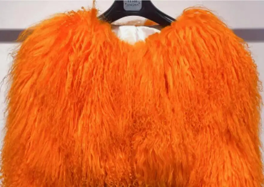 Luxury Mongolian Fur Thick Winter Coat