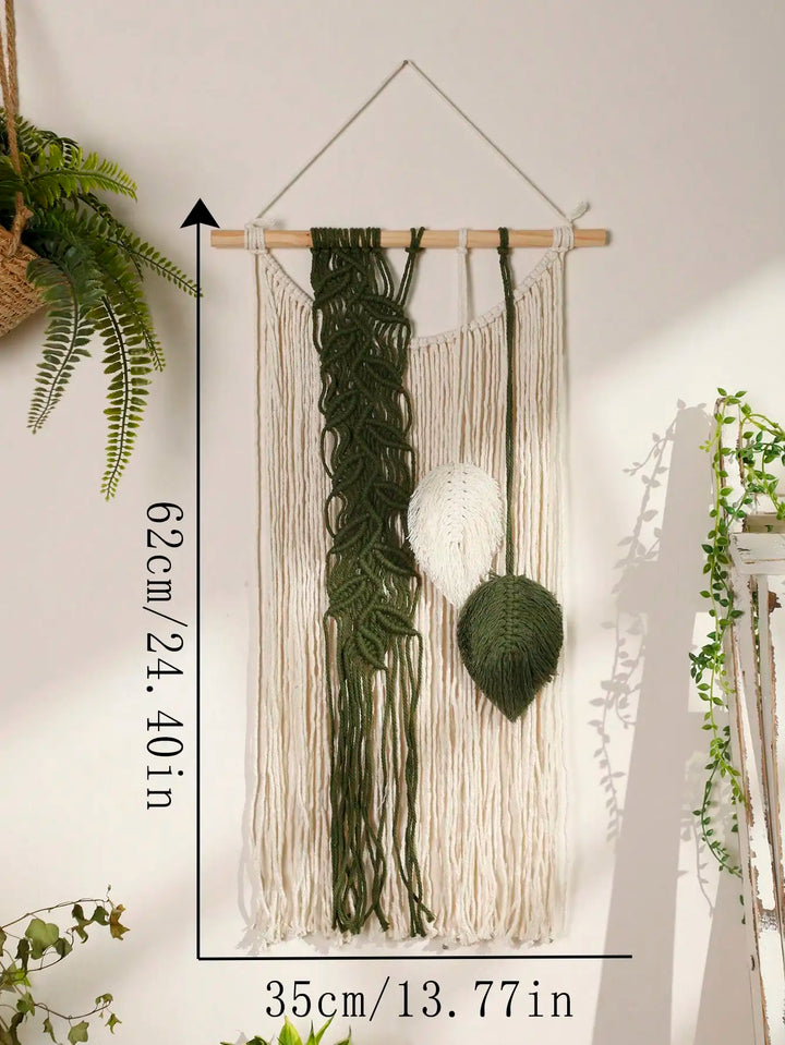 Multicolor Leaves Macrame Wall Hanging