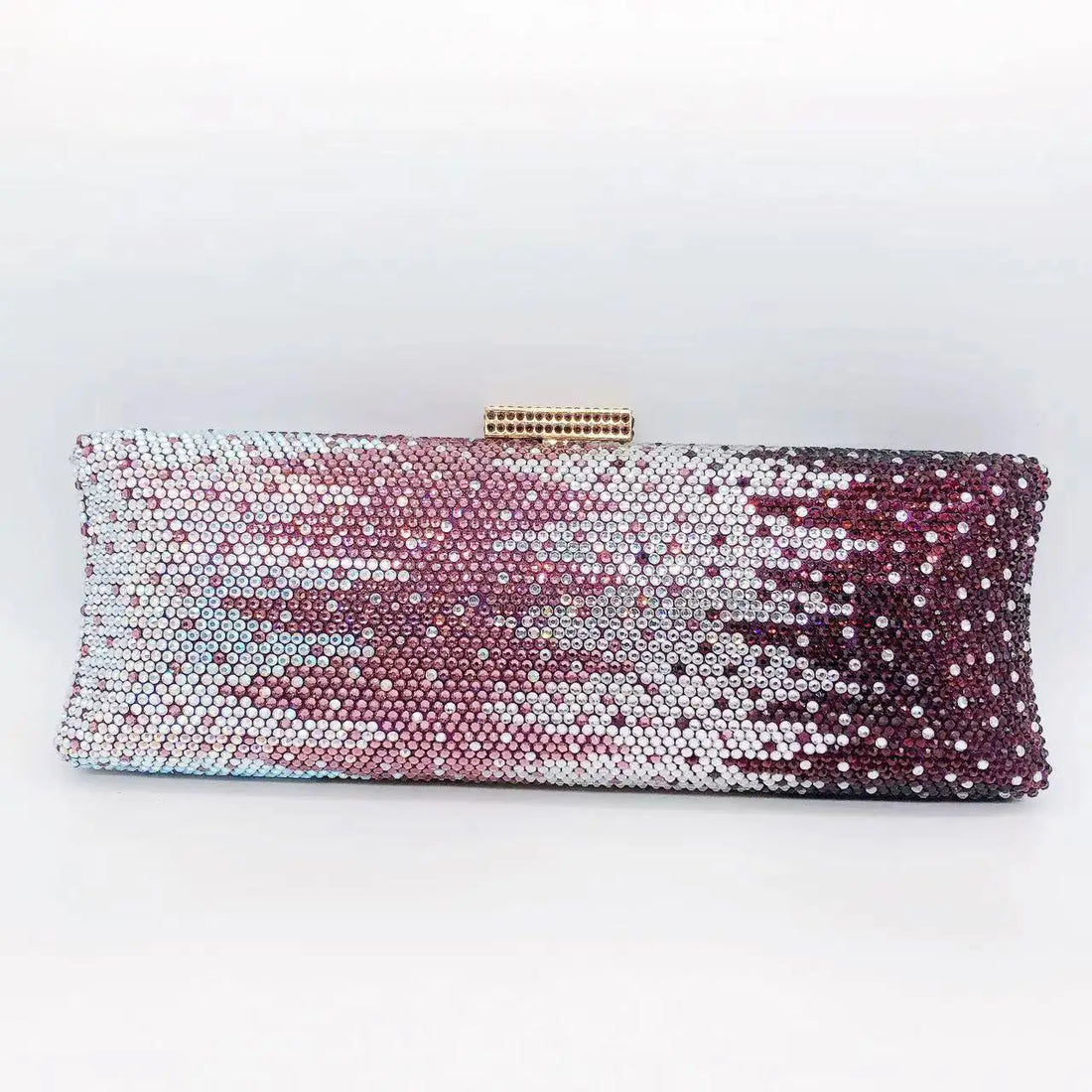 Rhinestone Hollow Clutch Bag
