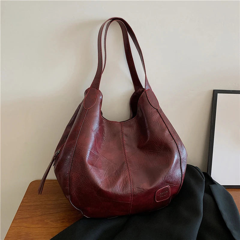 Women Soft PU Leather Shoulder Bag