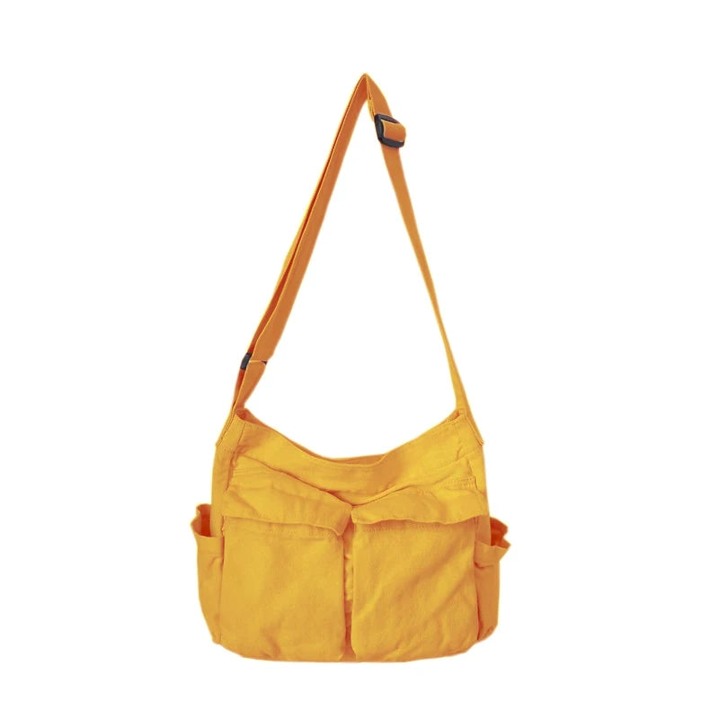 Vintage Canvas Shoulder Tote Bag