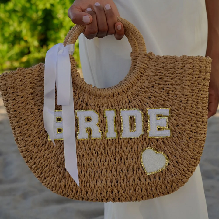 Bride Straw Tote
