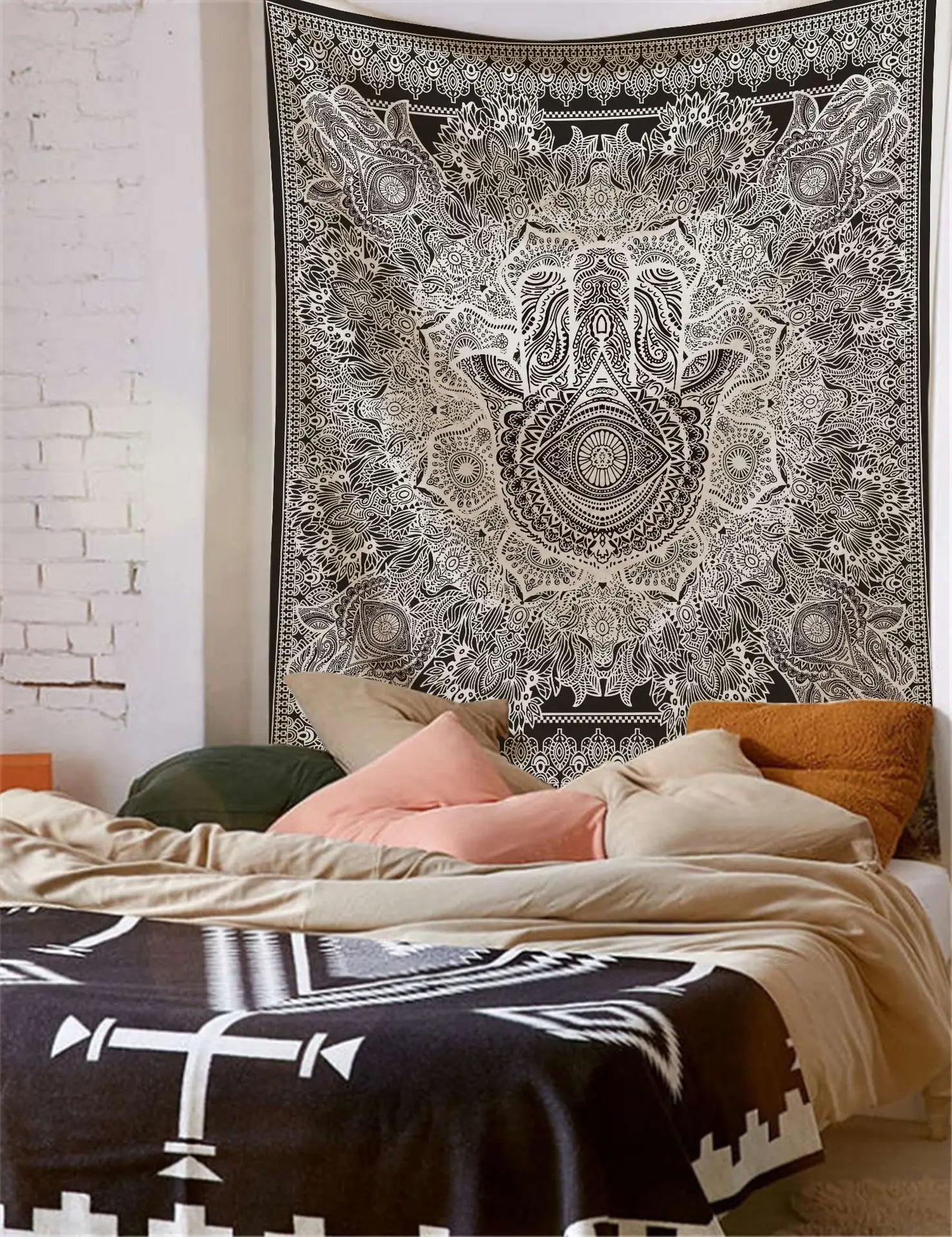 Indian Mandala Boho Tapestry Blanket
