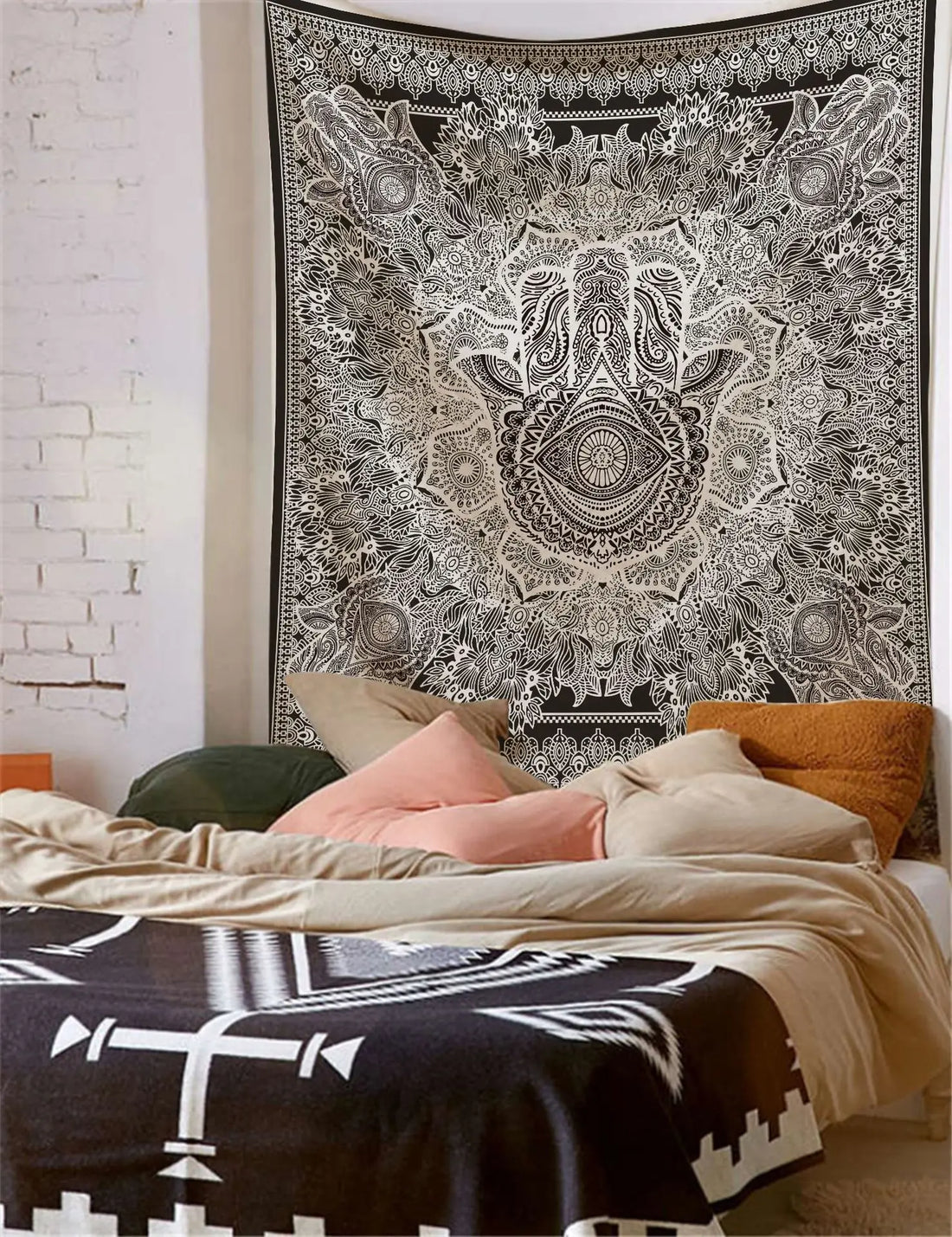 Indian Mandala Boho Tapestry Blanket