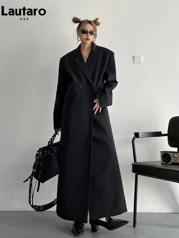 Lautaro Double Breasted Long Trench Coat