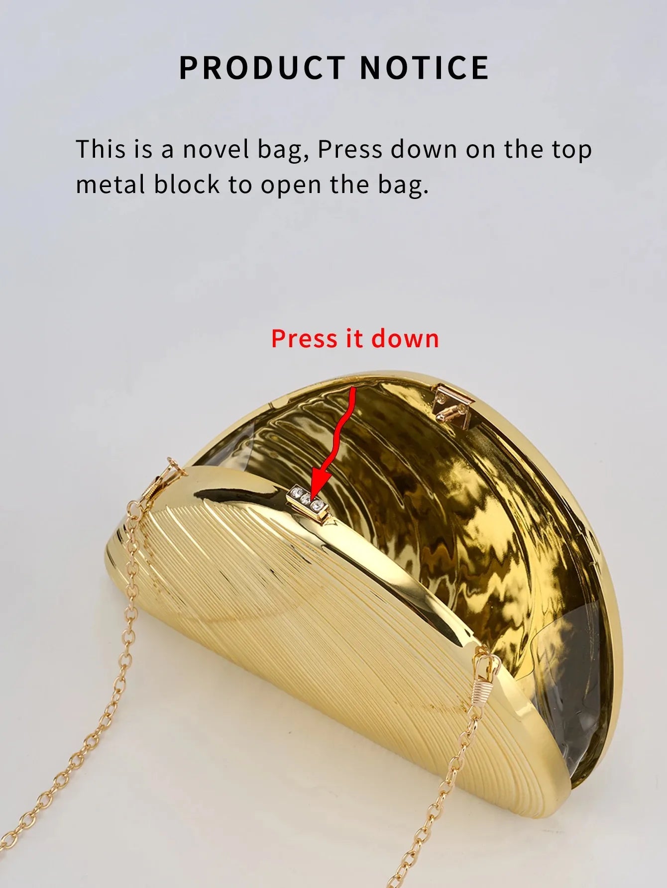 Retro Shell Acrylic Evening Bag