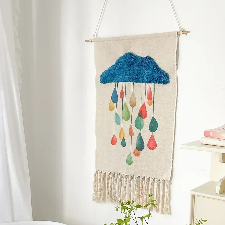 Nordic Handmade Tassel Macrame Wall Tapestry