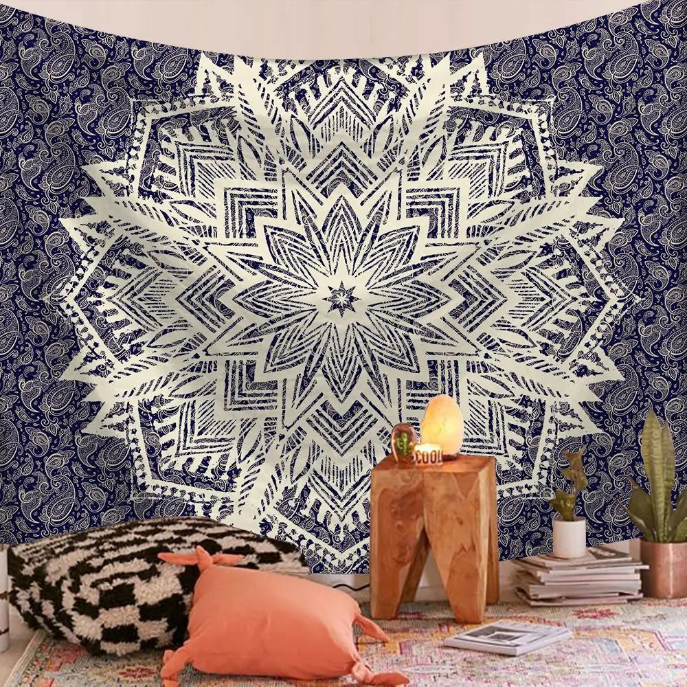 Indian Mandala Boho Tapestry Blanket