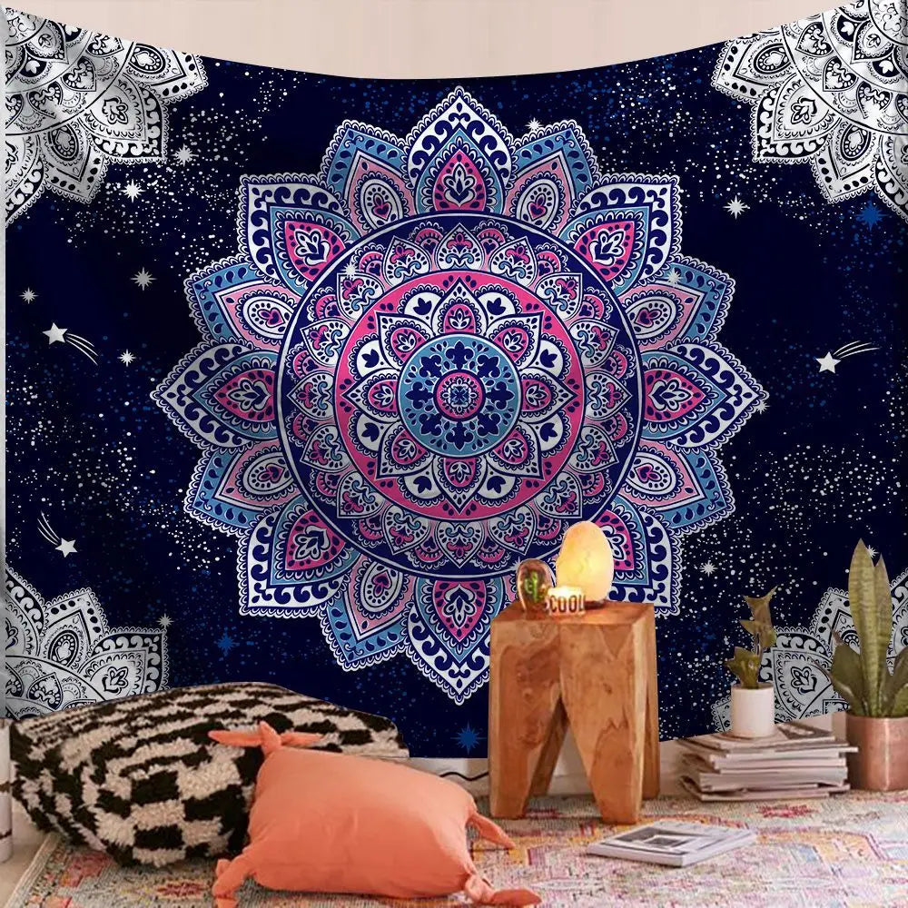 Indian Mandala Boho Tapestry Blanket