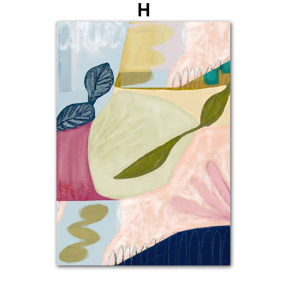 Abstract Figure Line Girl Canvas Wall Art